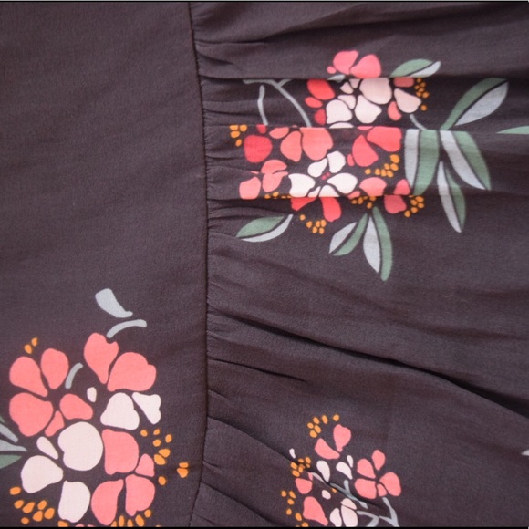 NWT Loft Flippy Skirt Coal Gray Hydrangea - Picture 6 of 6